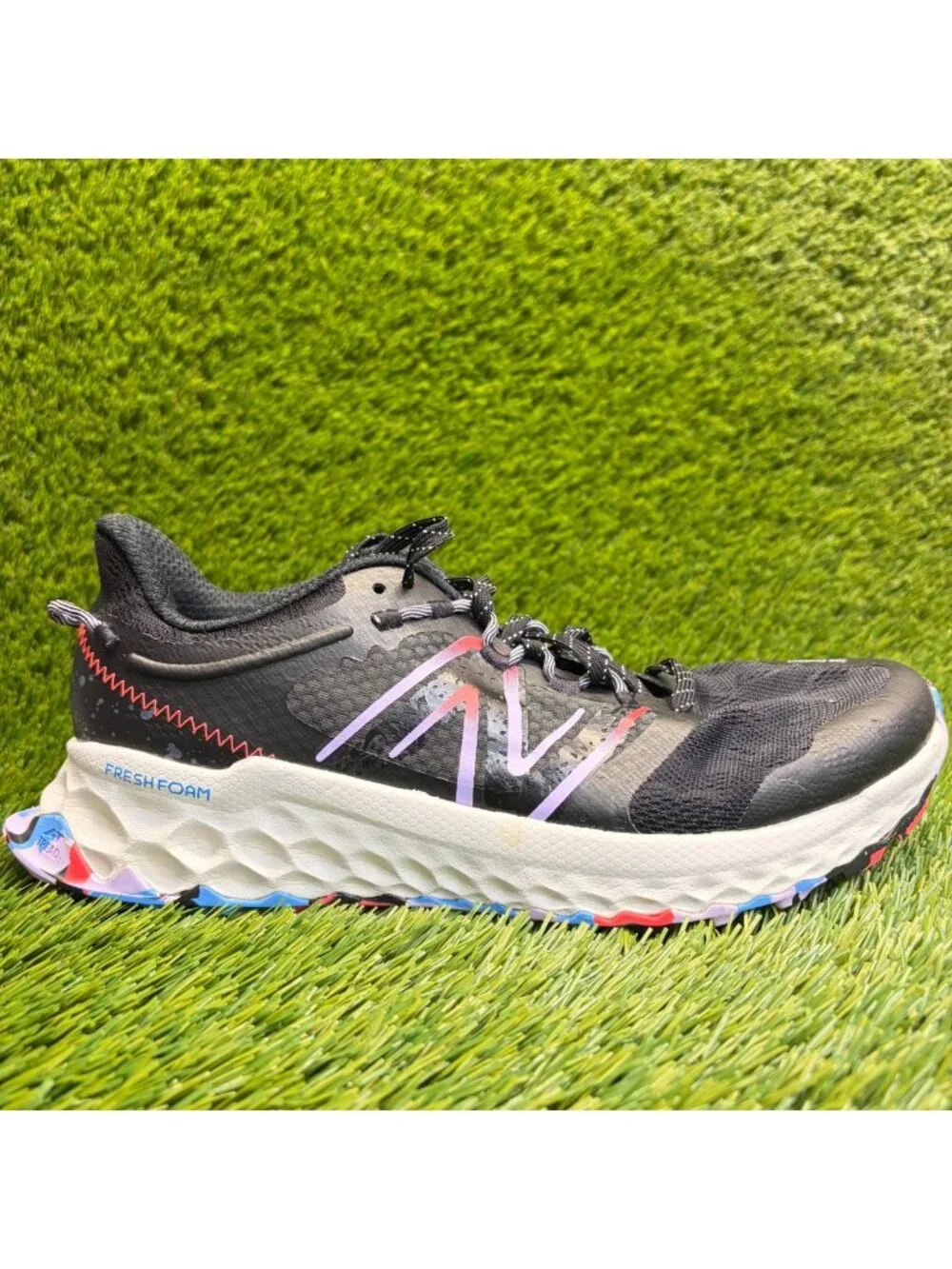 New Balance Fresh Foam Garoé Womens Size 10 Black Purple Running Shoes Sneakers